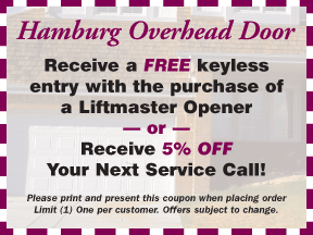 Hamburg Overhead Door Coupon